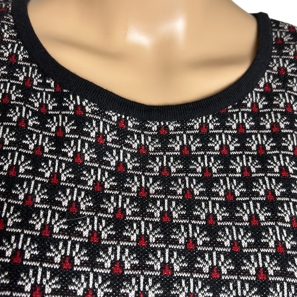 Y2K Susan Graver lace hem,jersey knit,tunic,sweater,office siren,gorpcore,warm - Picture 4 of 13